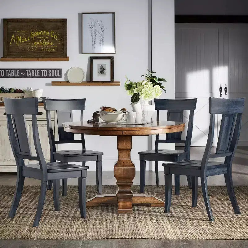 Chaises de salle à manger en bois South Hill Panel Back (Lot de 2) - iNSPIREQ