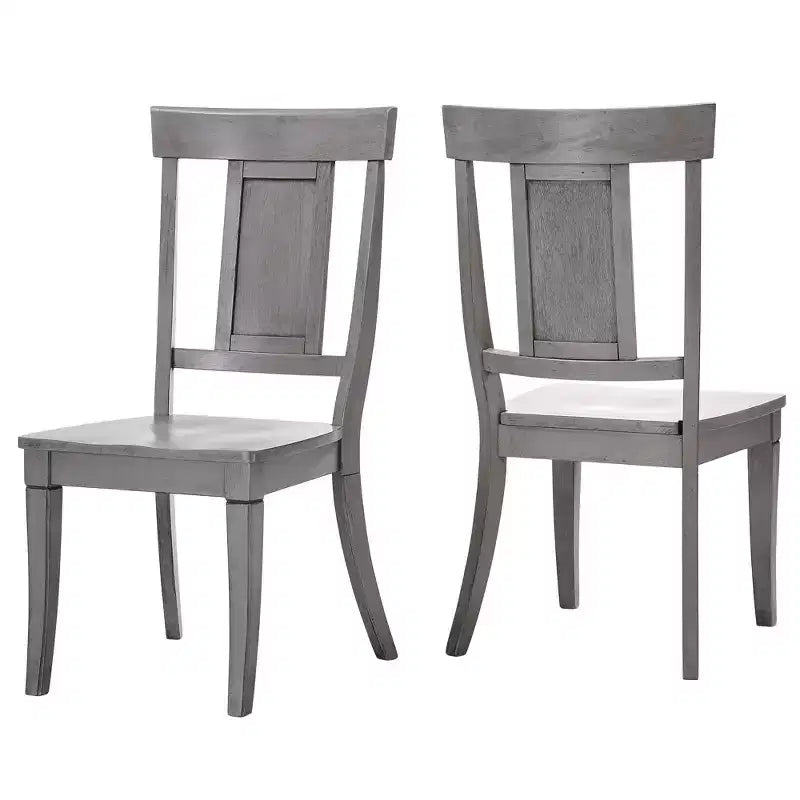 Chaises de salle à manger en bois South Hill Panel Back (Lot de 2) - iNSPIREQ