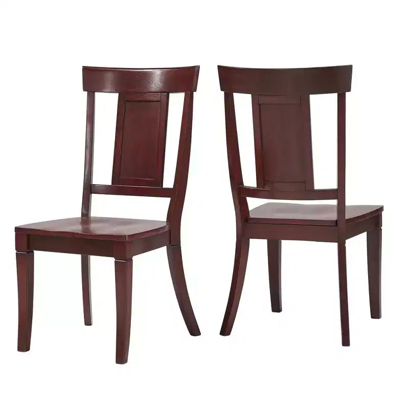 Chaises de salle à manger en bois South Hill Panel Back (Lot de 2) - iNSPIREQ