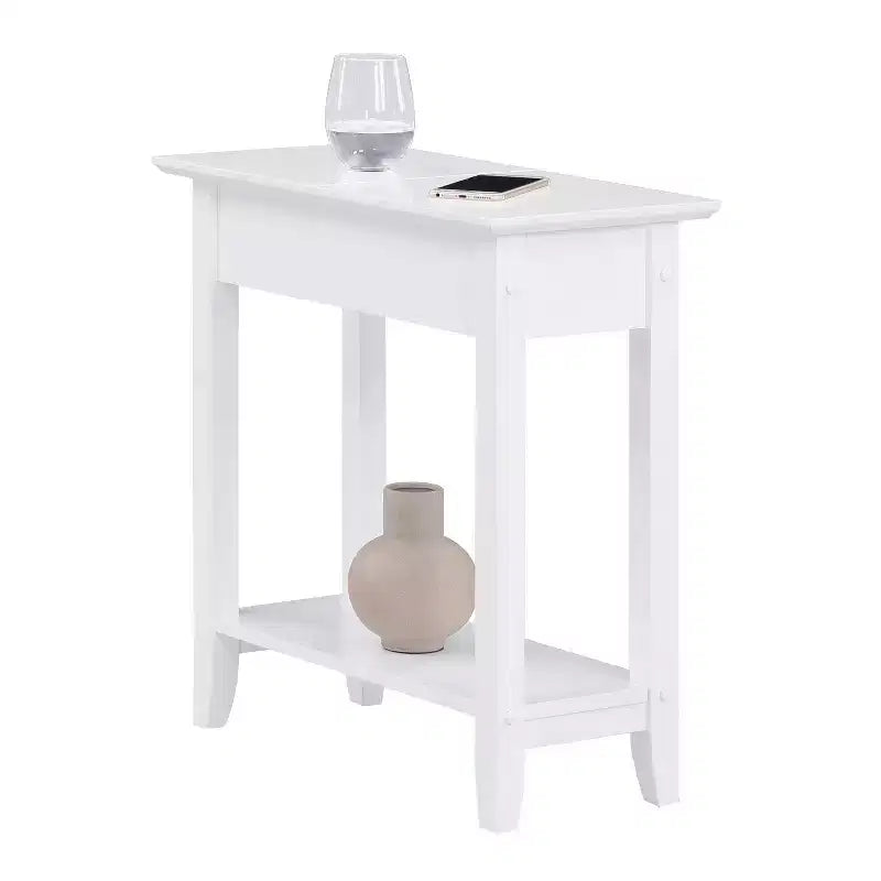 HomeStock Table d'appoint rectangulaire en bois 1 pièce