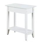 HomeStock Table d'appoint rectangulaire en bois 1 pièce