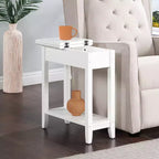 HomeStock Table d'appoint rectangulaire en bois 1 pièce