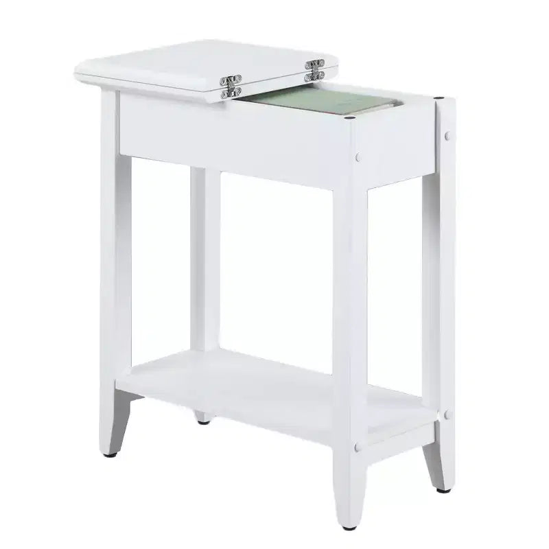 HomeStock Table d'appoint rectangulaire en bois 1 pièce