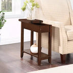 HomeStock Table d'appoint rectangulaire en bois 1 pièce