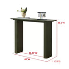Kings Brand Furniture - Console étroite rectangulaire cannelée moderne pour entrée, couloir, salon ou foyer