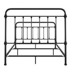 Lit double Rivington Graceful Lines victorien en métal – Noir – iNSPIRE Q