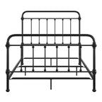 Lit double Rivington Graceful Lines victorien en métal – Noir – iNSPIRE Q