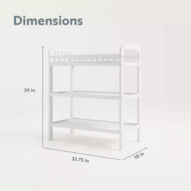 Table à langer Storkcraft Pasadena avec matelas à langer résistant à l'eau