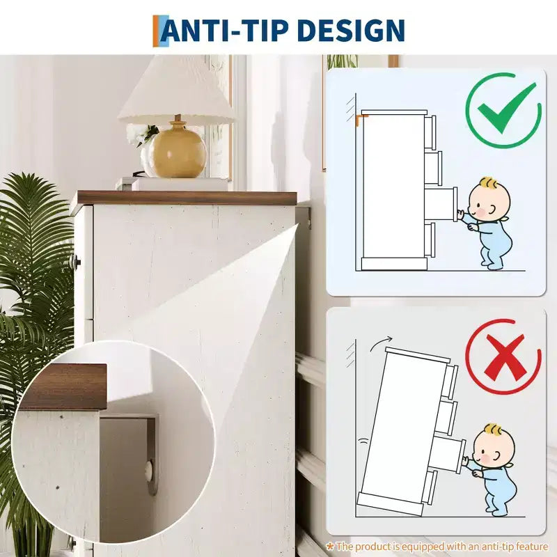 Commode, Commode à 6 tiroirs horizontaux cannelés, Organiseur de chambre en bois pour petits espaces, Rangement de vêtements