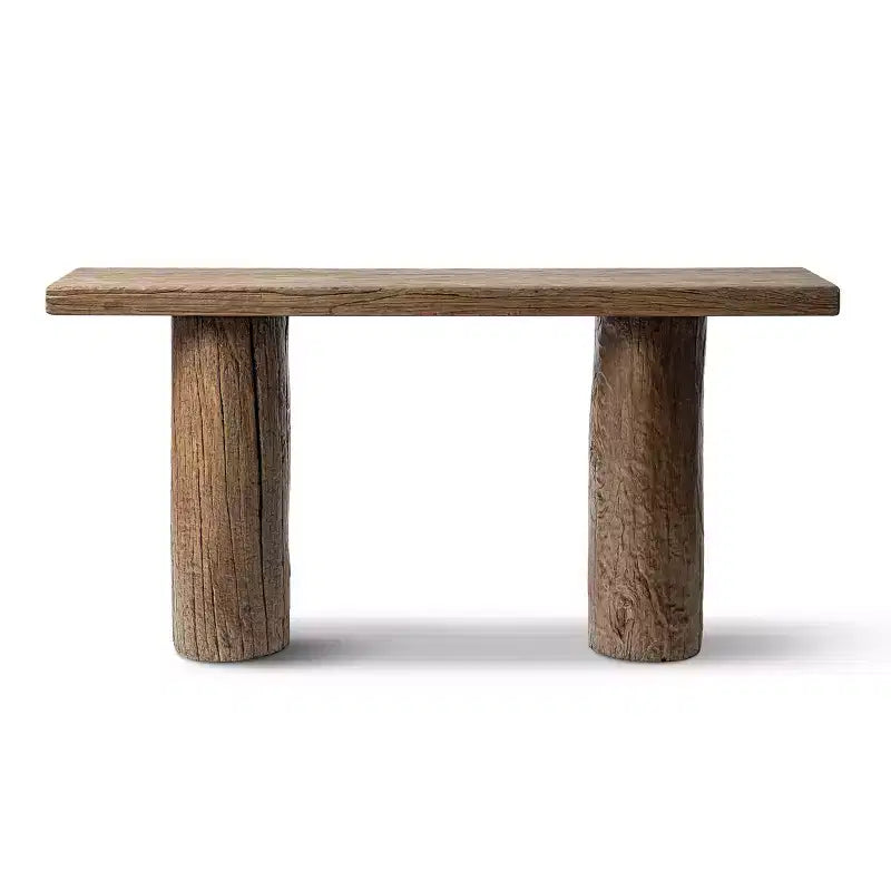 Jennifer Taylor Home Arbor 60 Table console à double pilier en orme recyclé