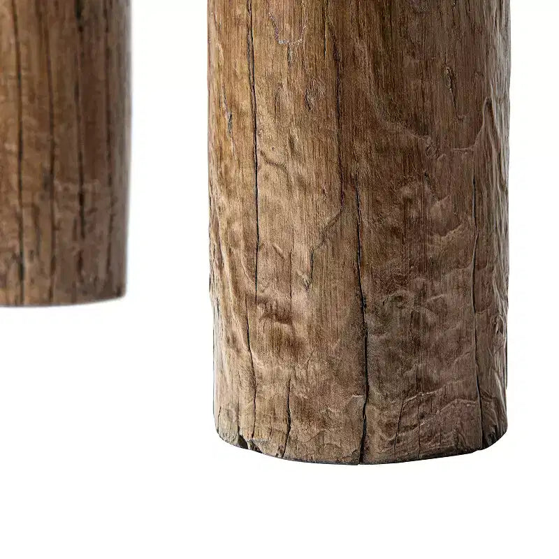 Jennifer Taylor Home Arbor 60 Table console à double pilier en orme recyclé