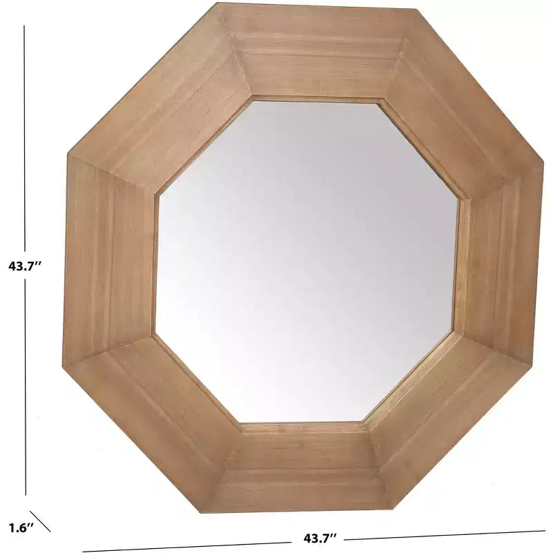 Miroir Lacarlo Octagan en bois - CMI4003 - Safavieh Couture
