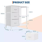 Classeur, Meuble de bureau avec 3 tiroirs et 2 compartiments ouverts, Meuble à tiroirs étanche, Support d'imprimante, Armoire à dossiers avec pieds réglables