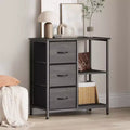 Filing Cabinet, Office Cabinet with 3 Drawers & 2 Open Compartments, Waterproof Drawer Cabinet, Printer Stand, Folder Cabinet with Adjustable Feet