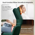 Fauteuil à bascule moderne et rembourré à dossier haut, fauteuil inclinable et planeur avec coussin moelleux pour adultes, parfait pour le salon et la chambre à coucher