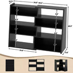 Étagère échelle extensible Besiost à 3-4 niveaux, bibliothèque d'angle pour petits espaces