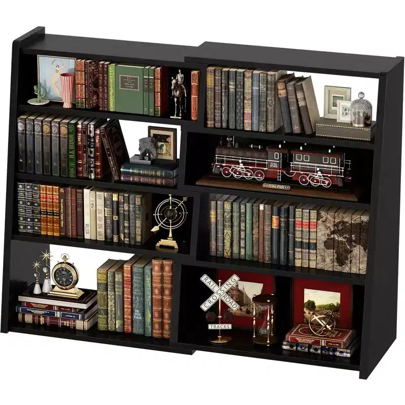 Étagère échelle extensible Besiost à 3-4 niveaux, bibliothèque d'angle pour petits espaces