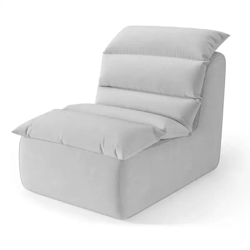 Pouf ergonomique, avec support dorsal, base antidérapante, canapé simple moderne, pour salon, chambre, bureau