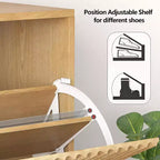 Meuble à chaussures moderne et mince pour entrée, 2 tiroirs basculants, organisateur caché, étagère à chaussures autoportante pour couloir, 80 cm de large