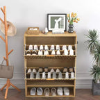 Meuble à chaussures moderne et mince pour entrée, 2 tiroirs basculants, organisateur caché, étagère à chaussures autoportante pour couloir, 80 cm de large