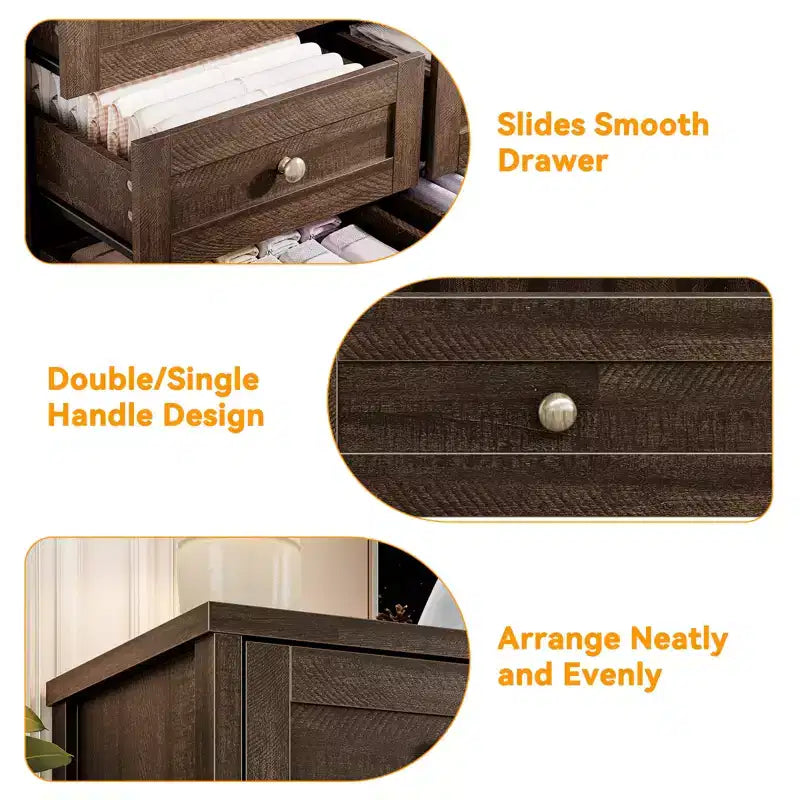 Commode moderne en bois robuste à 12 tiroirs pour chambre à coucher, 160 cm de large, commode de rangement et meuble TV, armoire de rangement profonde, idéale pour le salon et le couloir