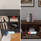 Cadre de lit Coolmee avec tête de lit bibliothèque haute de rangement, 4 tiroirs et station de charge intégrée, cadre en métal silencieux, aucun sommier tapissier requis