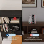 Cadre de lit Coolmee avec tête de lit bibliothèque haute de rangement, 4 tiroirs et station de charge intégrée, cadre en métal silencieux, aucun sommier tapissier requis
