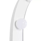 Coiffeuse murale Whisen, Meuble-lavabo de maquillage flottant, Coiffeuse moderne avec miroir, Grand rangement