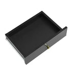 Coiffeuse murale Whisen, Meuble-lavabo de maquillage flottant, Coiffeuse moderne avec miroir, Grand rangement