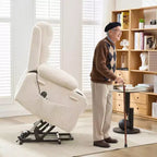 Fauteuil inclinable releveur électrique, fauteuils inclinables électriques avec massage par vibration et chauffage lombaire, fauteuil inclinable électrique monoplace à mouvement doux