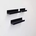 NAYSAYE Étagères Flottantes Murales en Bois avec Supports Invisibles pour Salle de Bain Chambre Salon Cuisine, Multicolore