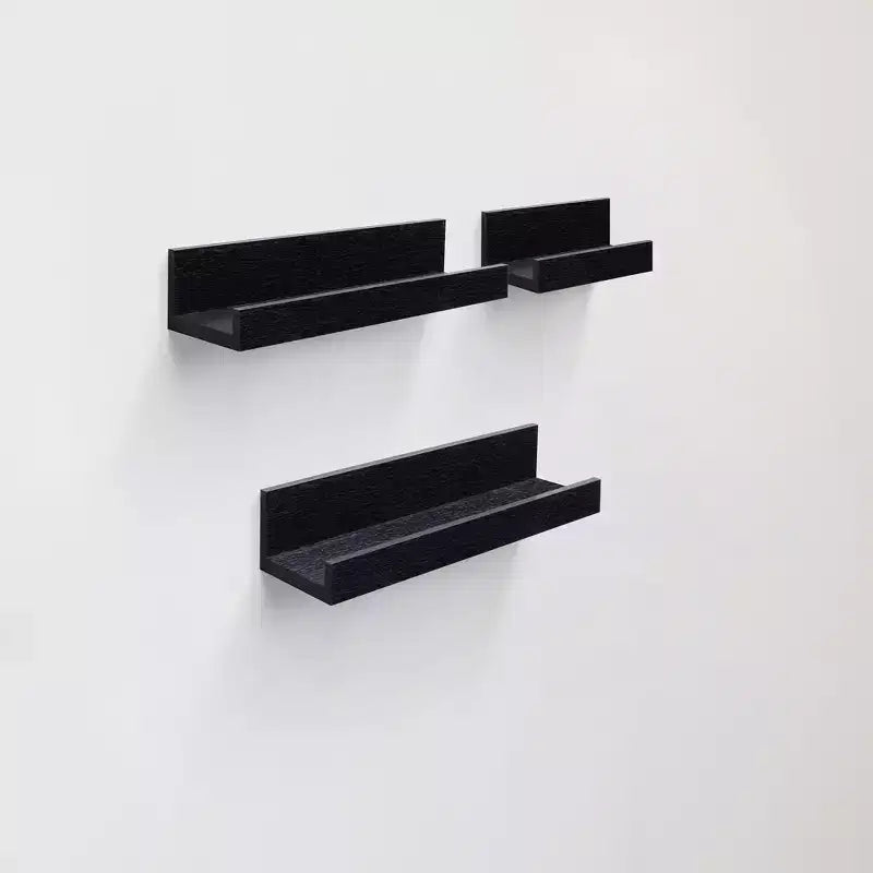 NAYSAYE Étagères Flottantes Murales en Bois avec Supports Invisibles pour Salle de Bain Chambre Salon Cuisine, Multicolore