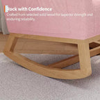 Fauteuil de relaxation moderne pour chambre de bébé - Fauteuil à bascule avec poches latérales et oreiller, Fauteuil ergonomique pour chambre d'allaitement, salon et chambre à coucher