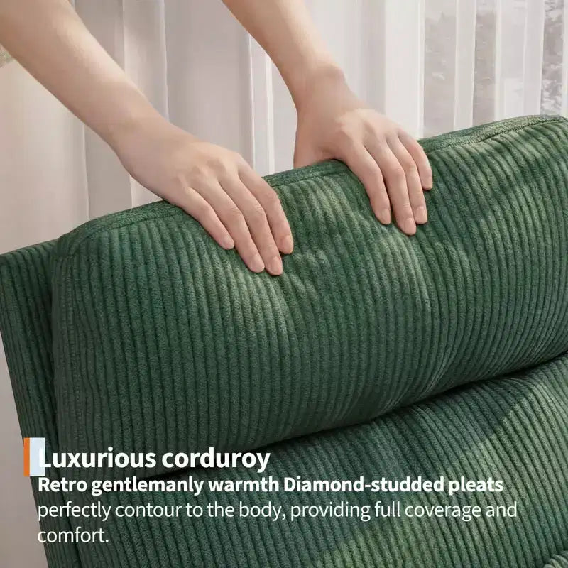 Fauteuil de relaxation moderne pour chambre de bébé - Fauteuil à bascule avec poches latérales et oreiller, Fauteuil ergonomique pour chambre d'allaitement, salon et chambre à coucher