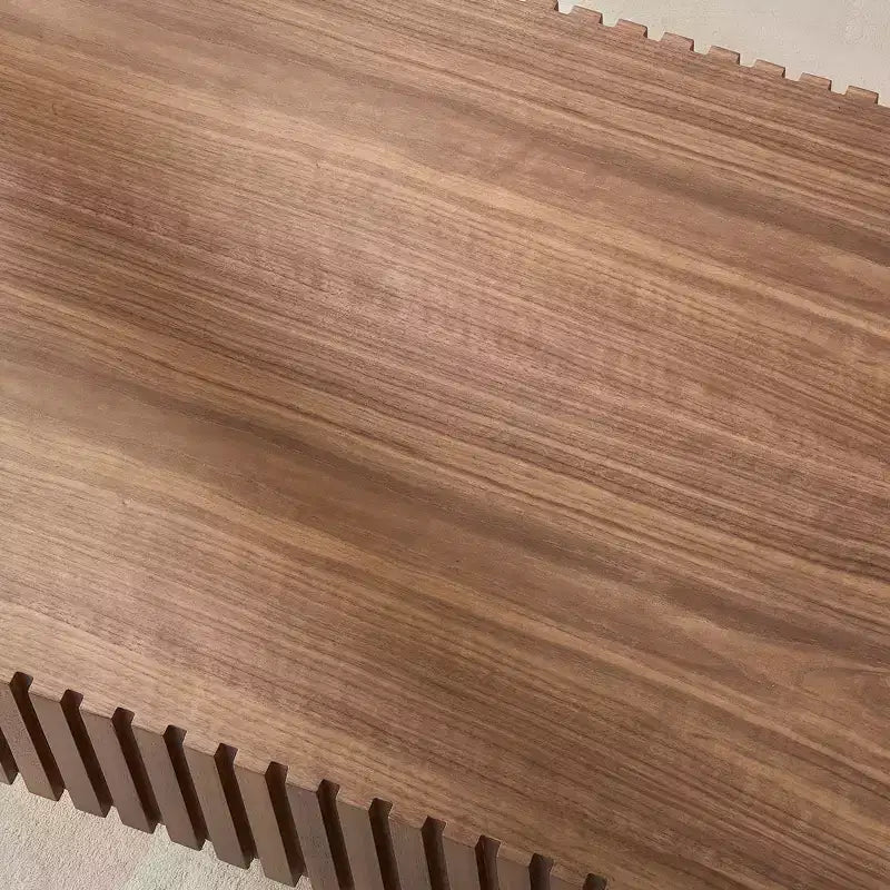JVNOXK Table basse tambour moderne artisanale de 110,9 cm, table basse ovale pour salon, petite table basse en bois avec piédestal robuste pour bureau