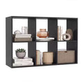 Costway 6-Cube Open Bookshelf with Anti-tip Kits Home Modern Style Storage Shelf for Study Brown/Black/Natural/White