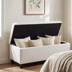 Banc rembourré Christopher Knight Home Jintana en bois moderne avec rangement intégré