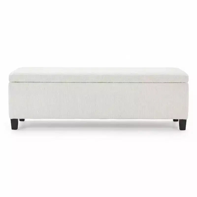 Banc rembourré Christopher Knight Home Jintana en bois moderne avec rangement intégré