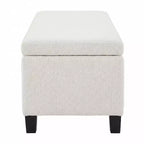 Banc rembourré Christopher Knight Home Jintana en bois moderne avec rangement intégré