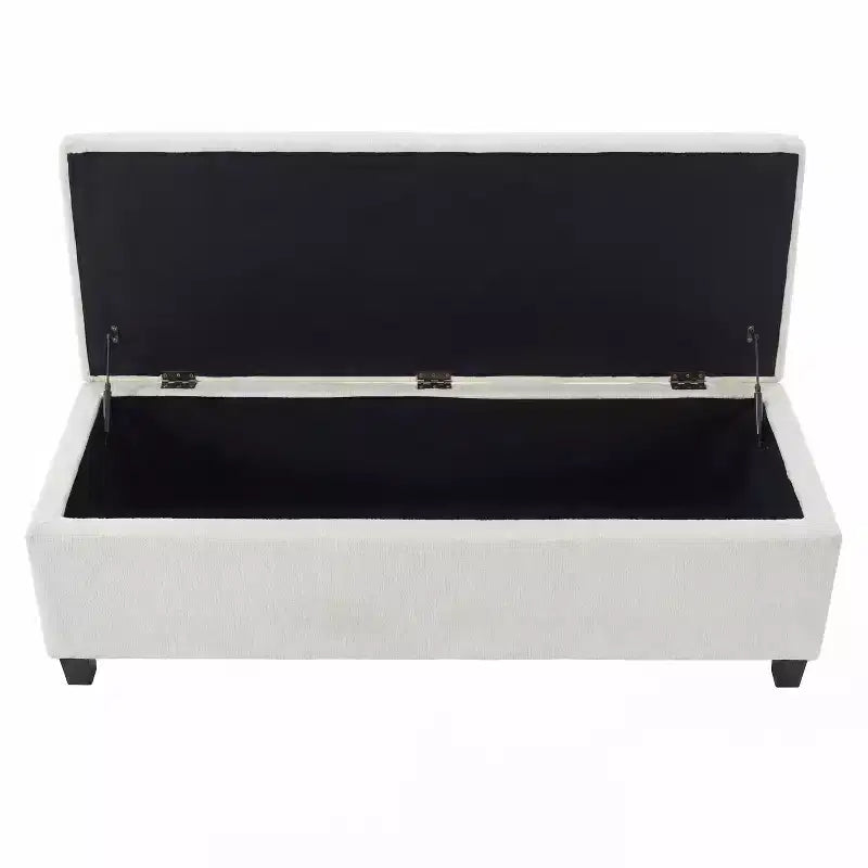 Banc rembourré Christopher Knight Home Jintana en bois moderne avec rangement intégré