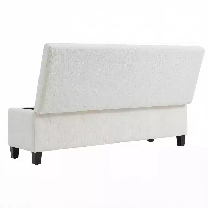 Banc rembourré Christopher Knight Home Jintana en bois moderne avec rangement intégré