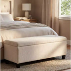 Banc rembourré Christopher Knight Home Jintana en bois moderne avec rangement intégré