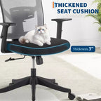 Chaise de bureau ergonomique à dossier haut, soutien lombaire dynamique, appui-tête réglable, dossier haut inclinable, capacité de 158 kg, pour la maison ou le bureau