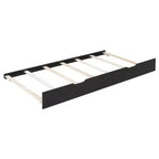 Lit de repos double/grand format avec lit gigogne et bureau de jeu, cadre de lit en bois avec lumière LED RVB, ports USB et tiroir clavier - ModernLuxe