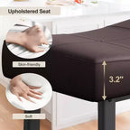 Tabourets de Bar, Lot de 2 ou 4 Chaises de Bar, Tabourets de Bar Selle avec Surface Courbée, Rembourrage Épais de 8 cm, pour Cuisine, Salle à Manger, Café