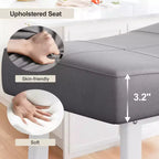 Tabourets de Bar, Lot de 2 ou 4 Chaises de Bar, Tabourets de Bar Selle avec Surface Courbée, Rembourrage Épais de 8 cm, pour Cuisine, Salle à Manger, Café