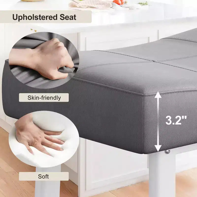 Tabourets de Bar, Lot de 2 ou 4 Chaises de Bar, Tabourets de Bar Selle avec Surface Courbée, Rembourrage Épais de 8 cm, pour Cuisine, Salle à Manger, Café