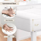 Tabourets de Bar, Lot de 2 ou 4 Chaises de Bar, Tabourets de Bar Selle avec Surface Courbée, Rembourrage Épais de 8 cm, pour Cuisine, Salle à Manger, Café