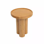 Table d'appoint ronde moderne en bois avec piédestal Christopher Knight Home Nolan