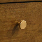 Commode 6 tiroirs en bois Eldren de Roundhill Furniture avec miroir, finition noyer